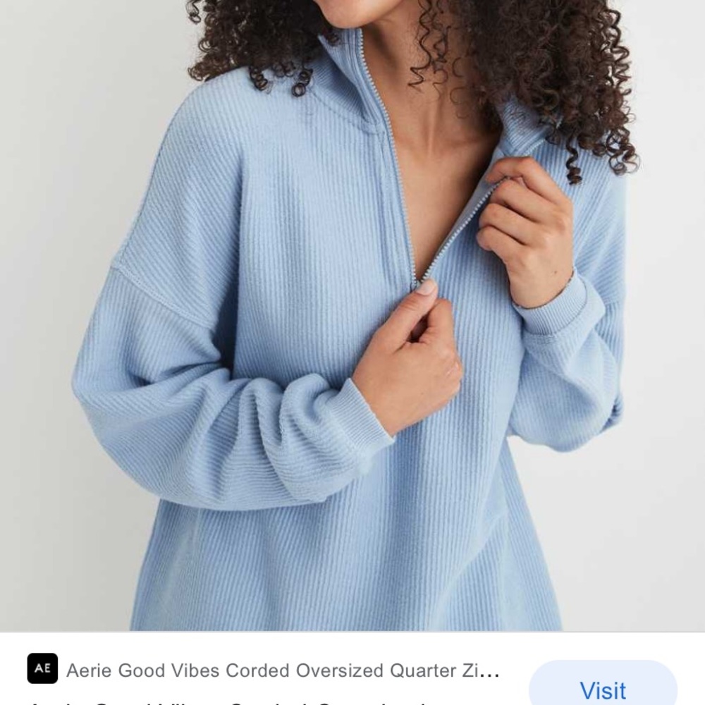 Aerie chorded quarter zip
